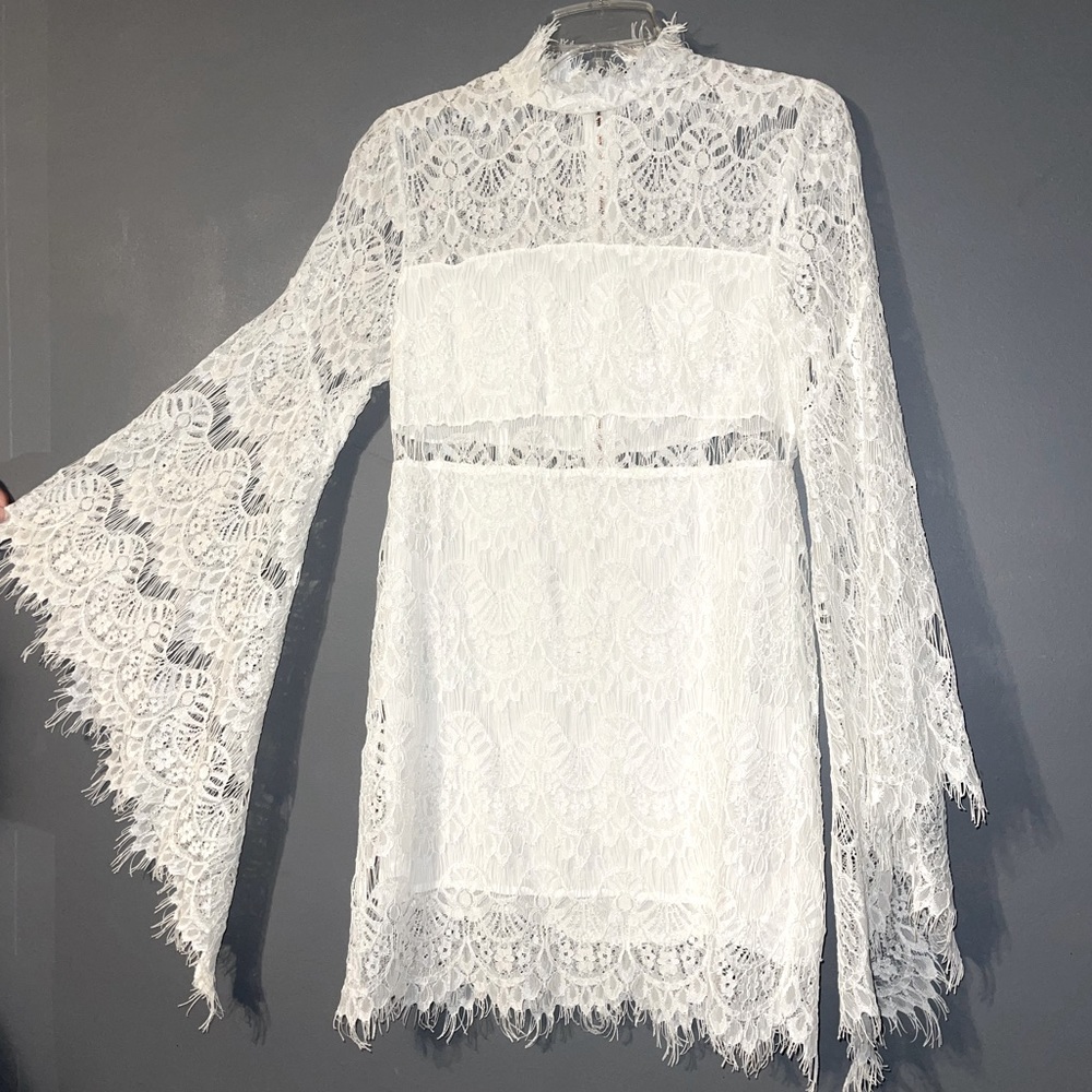 White lace dress